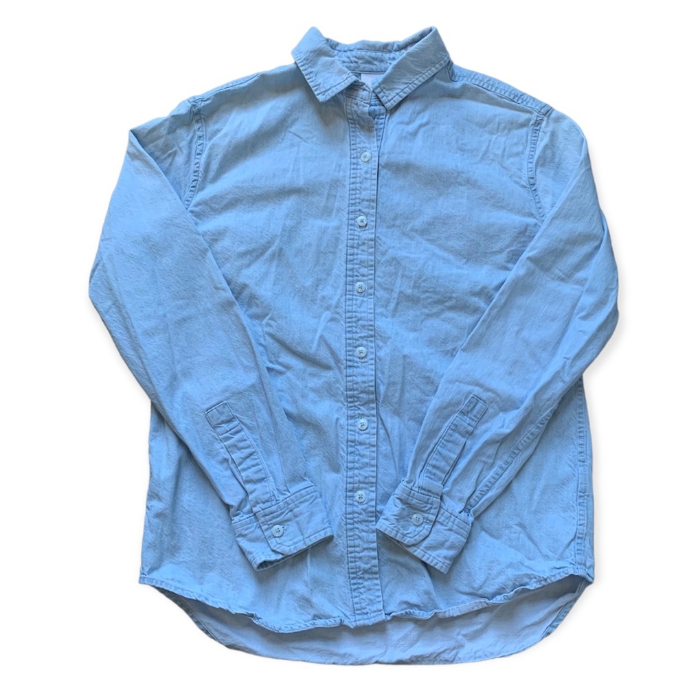 Lole Light Denim Button Front Shirt S